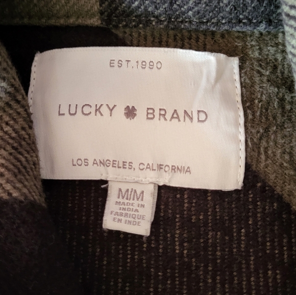 Lucky Brand Plaid Shirt Jacket , Size Medium - Picture 4 of 5